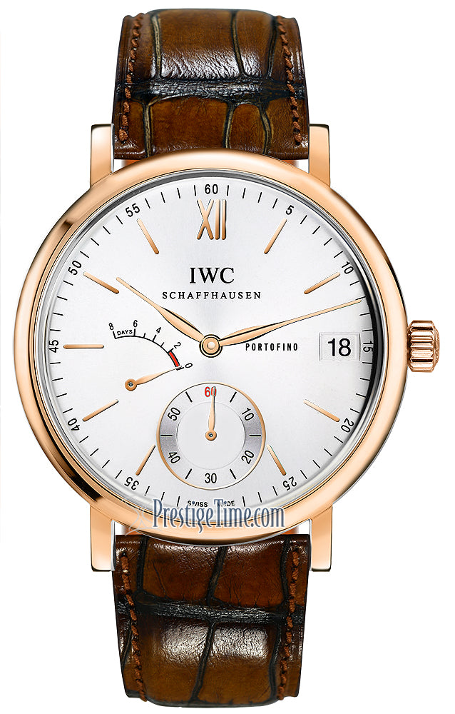 IWC Portofino Hand Wound Eight Days 45mm iw510107 - front view
