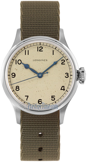 Longines Heritage Military L2.819.4.93.2 - three-quarter view