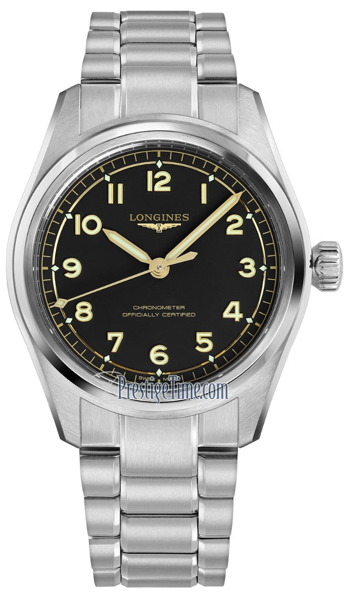 Longines Spirit Pilot 39mm L3.809.4.53.6 - front view