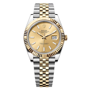 Rolex Datejust 41mm Steel and Yellow Gold 126333 Champagne Diamond Oyster - alternate view 2