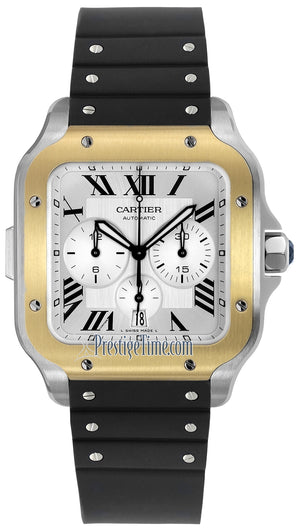 Cartier Santos De Cartier Chronograph w2sa0008 - three-quarter view