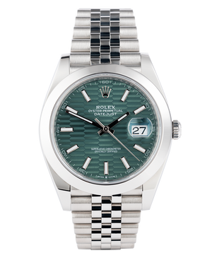 Rolex Datejust 41mm Stainless Steel 126300 Blue Index Oyster - alternate view 3