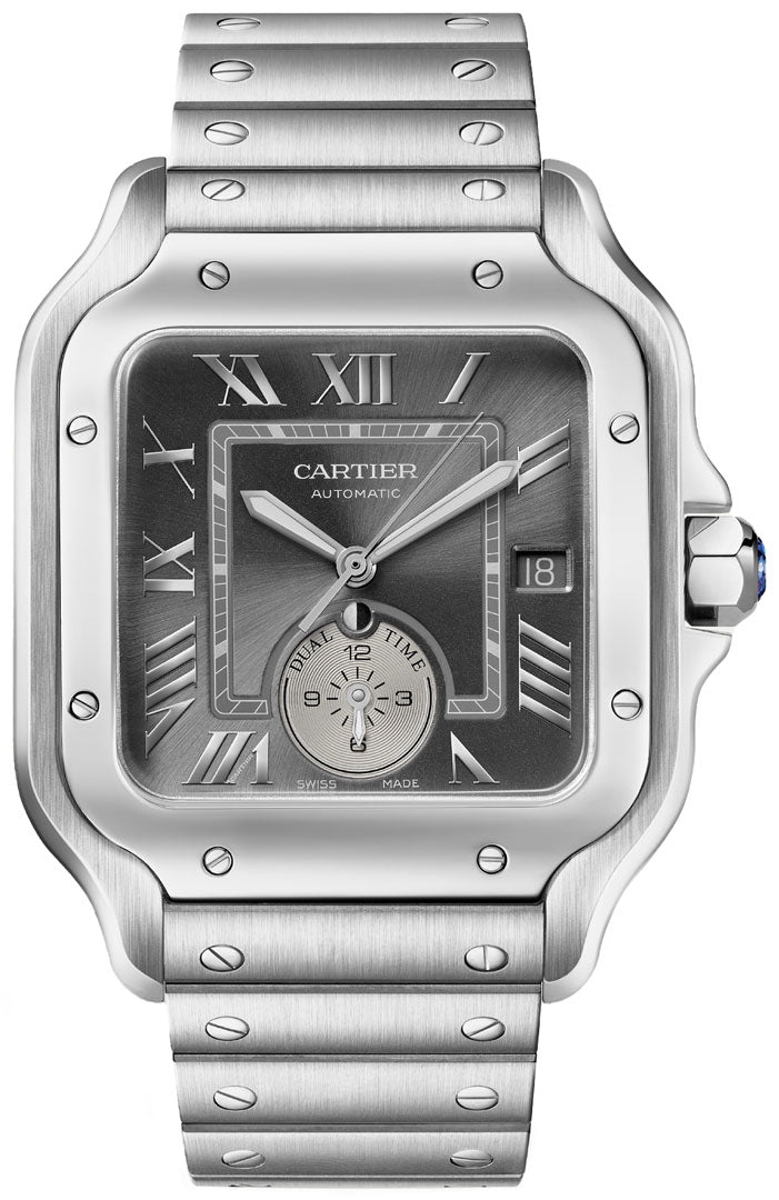 Cartier Santos De Cartier Dual Time WSSA0076 - front view